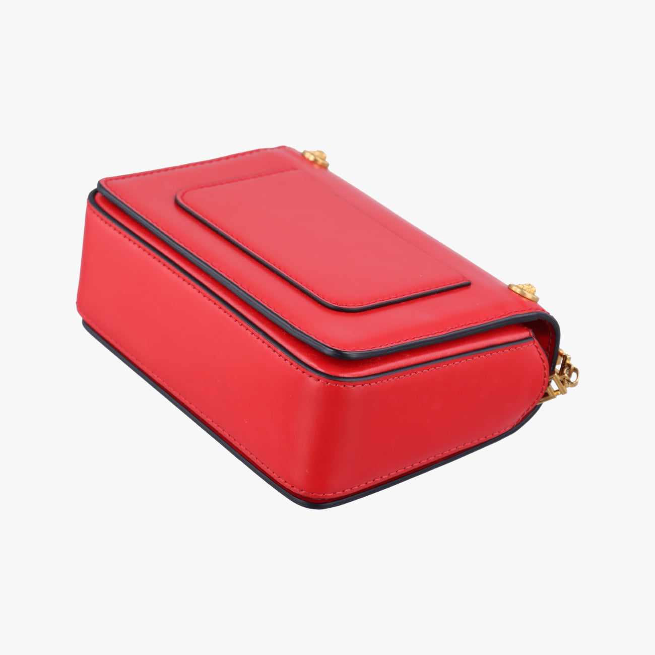 Pre-owned VERSACE Medusa Red Leather  shoulderbag | stylenewstar