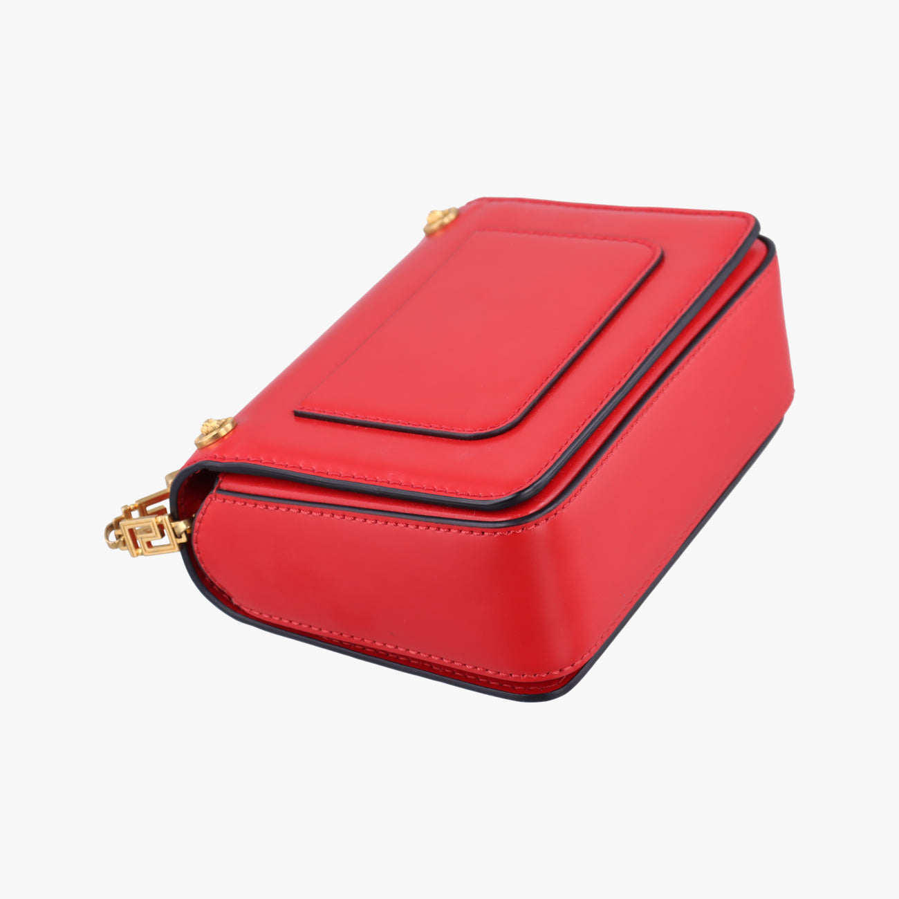 Pre-owned VERSACE Medusa Red Leather  shoulderbag | stylenewstar