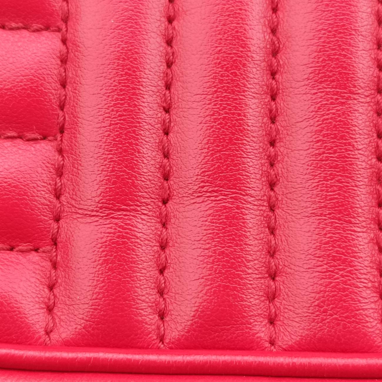 Pre-owned Prada Diagramme Red leather 1BH084 shoulderbag | stylenewstar