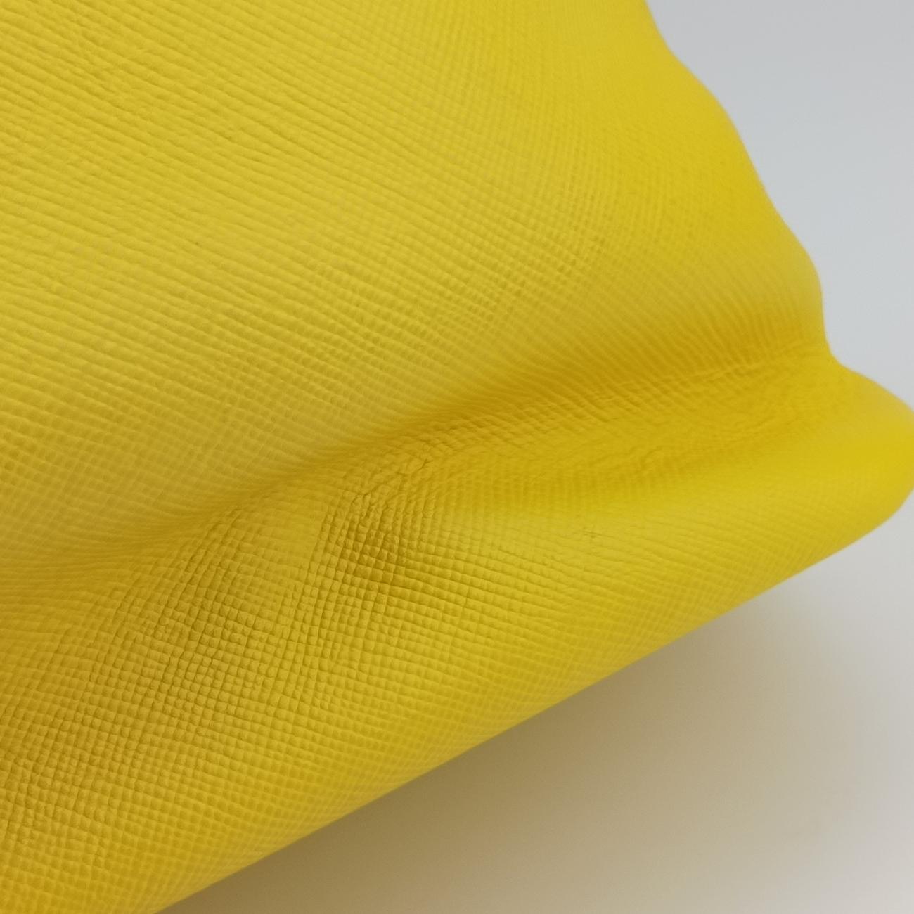 Pre-owned Prada Cuir Double　Satchel Yellow SAFFIANO　Leather BN2756 handbag | stylenewstar