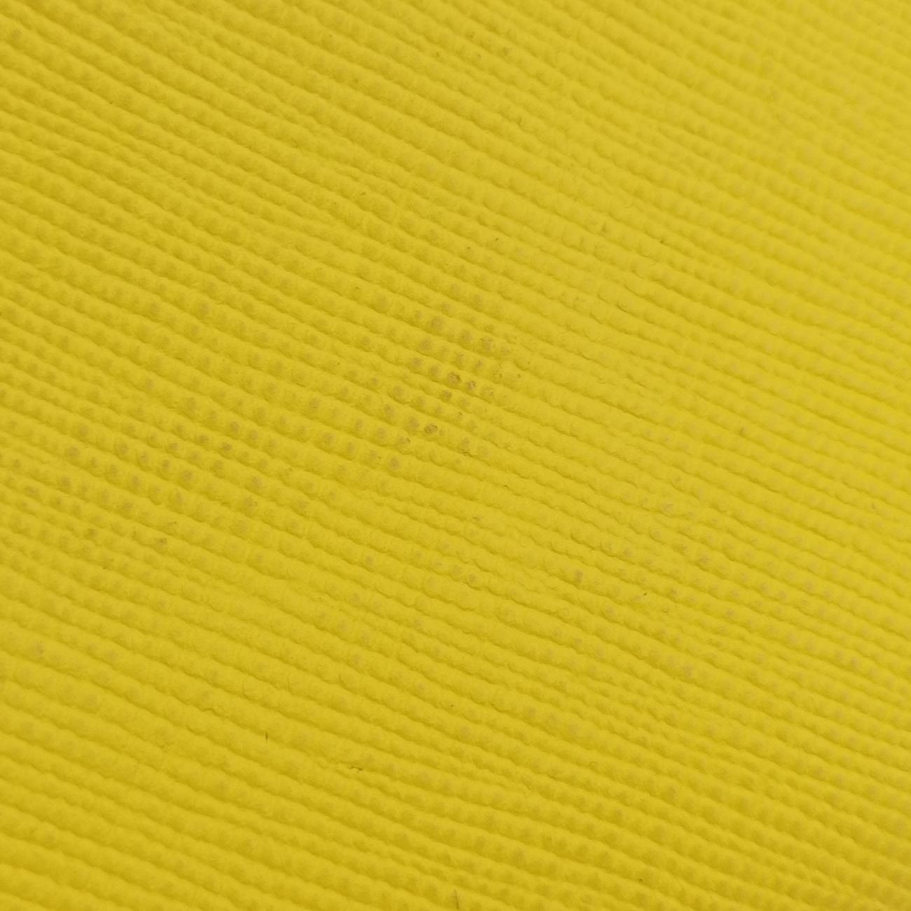 Pre-owned Prada Cuir Double　Satchel Yellow SAFFIANO　Leather BN2756 handbag | stylenewstar