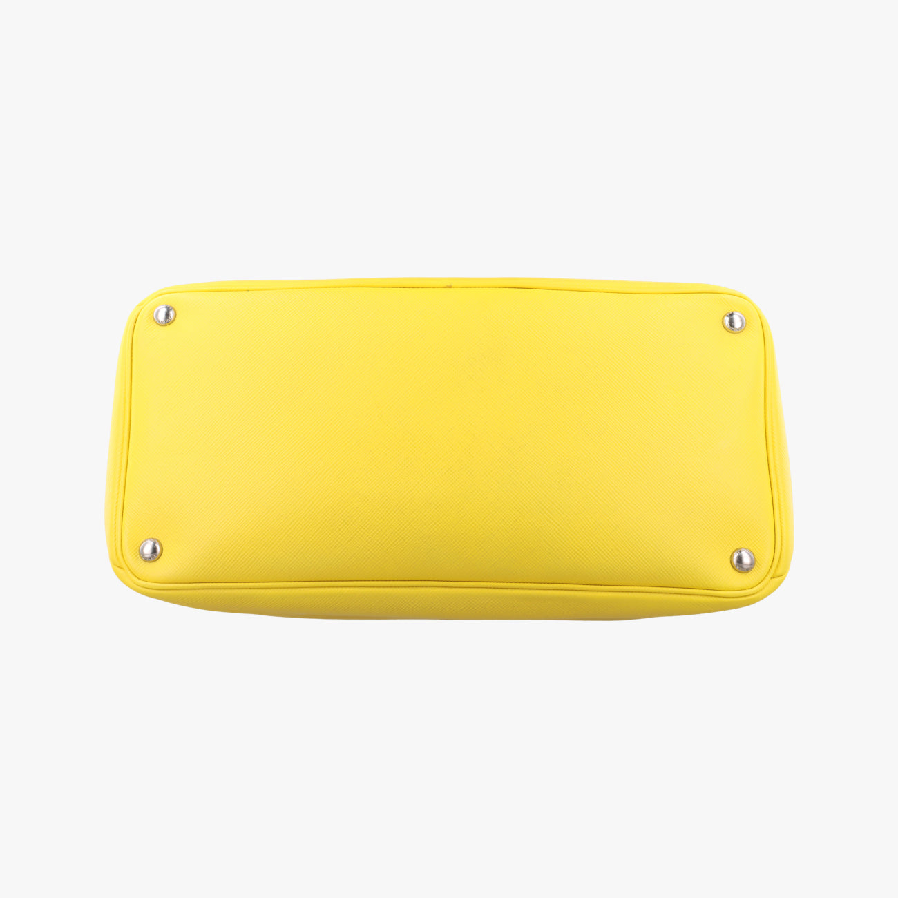 Pre-owned Prada Cuir Double　Satchel Yellow SAFFIANO　Leather BN2756 handbag | stylenewstar