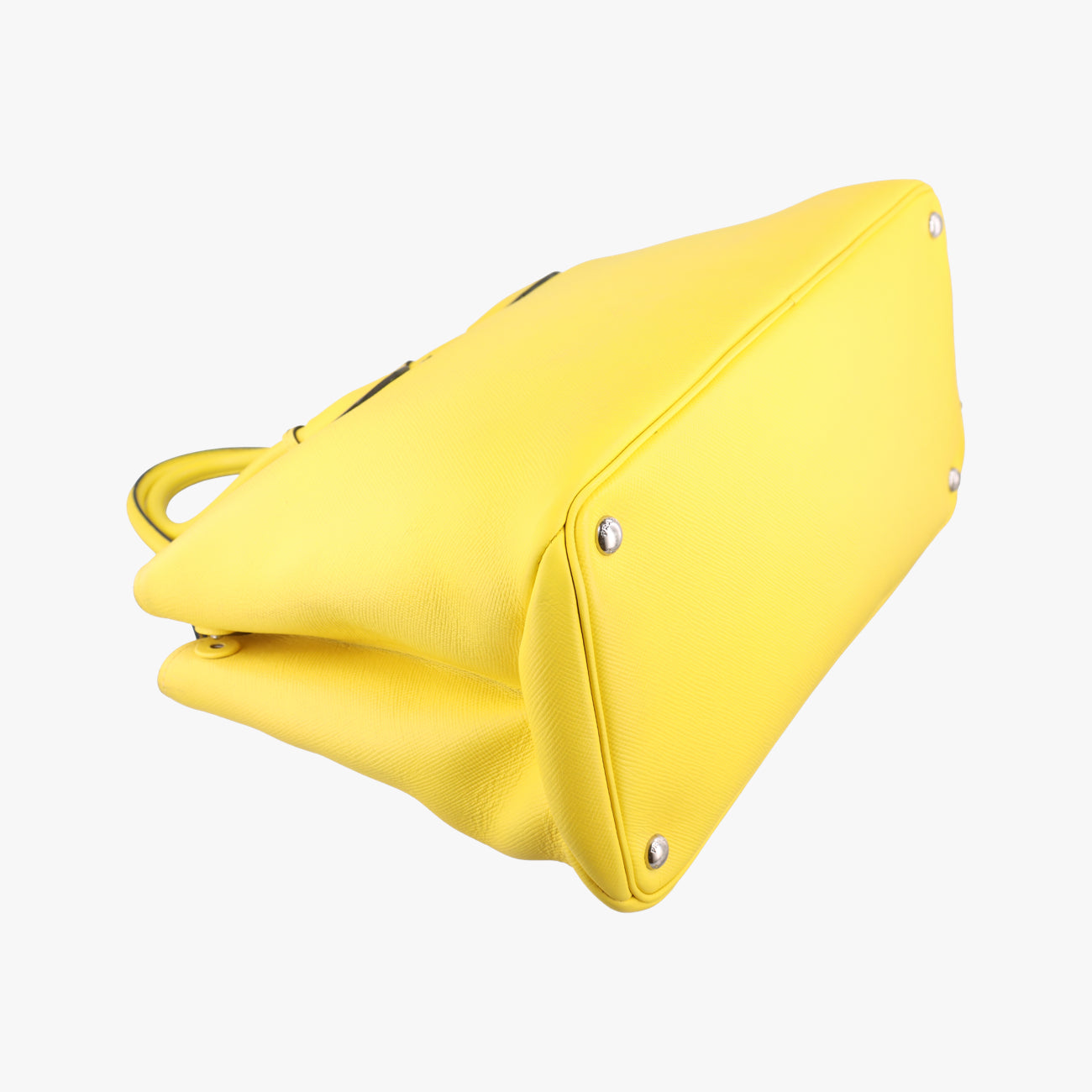 Pre-owned Prada Cuir Double　Satchel Yellow SAFFIANO　Leather BN2756 handbag | stylenewstar