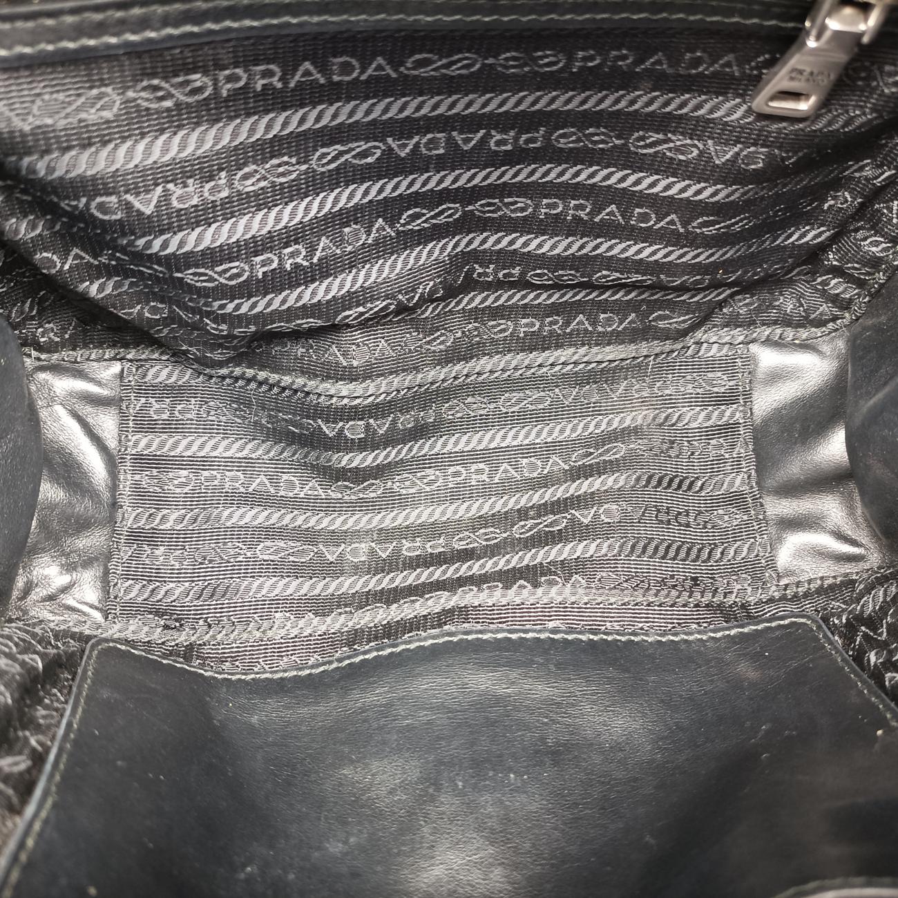 Secondhand Prada Diagramme Black Leather 1BH083 shoulderbag | stylenewstar