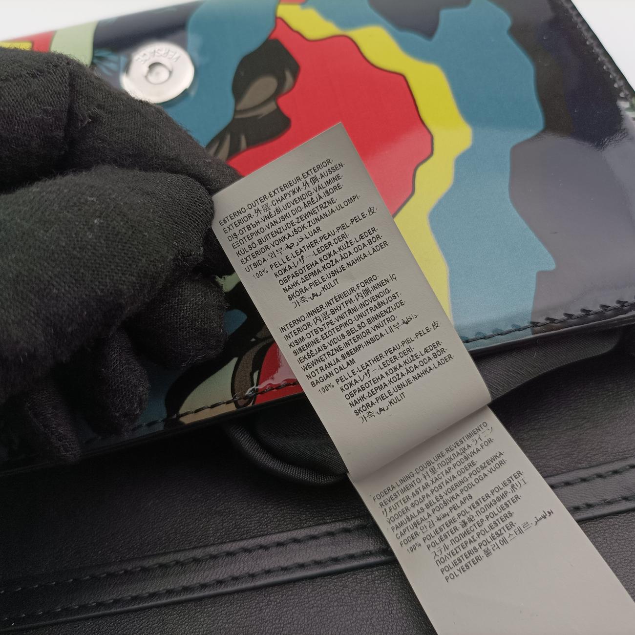 Pre-owned VERSACE Palazzo Medusa Multicolour Patent  shoulderbag | stylenewstar