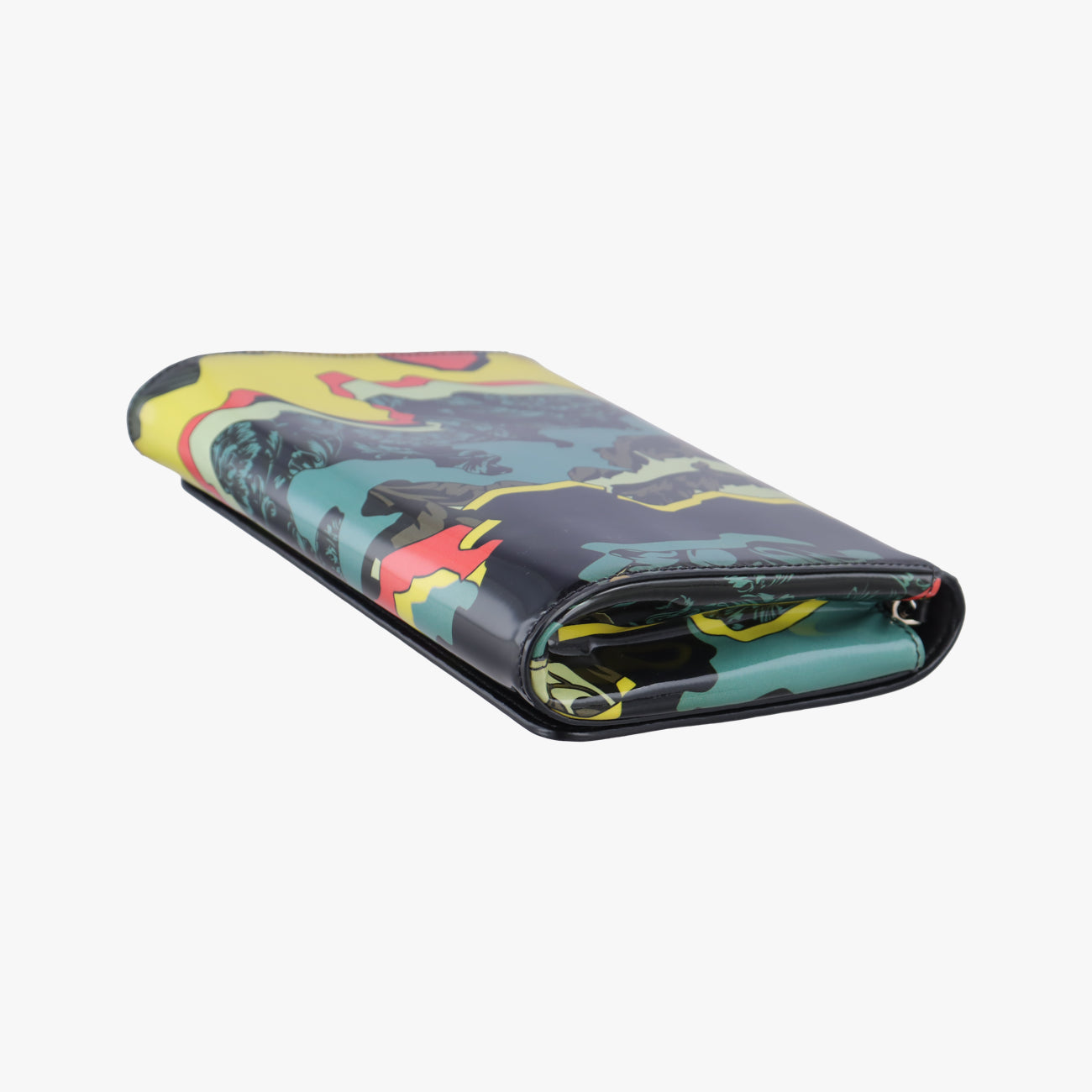 Pre-owned VERSACE Palazzo Medusa Multicolour Patent  shoulderbag | stylenewstar