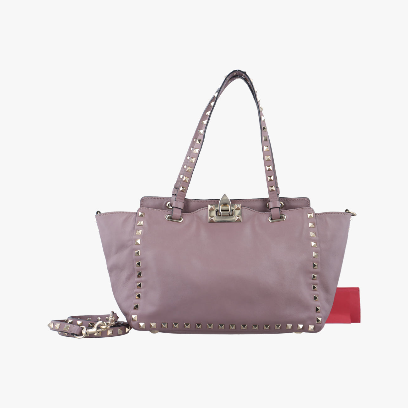 Pre-owned Valentino Rockstud Purple Leather  shoulderbag | stylenewstar