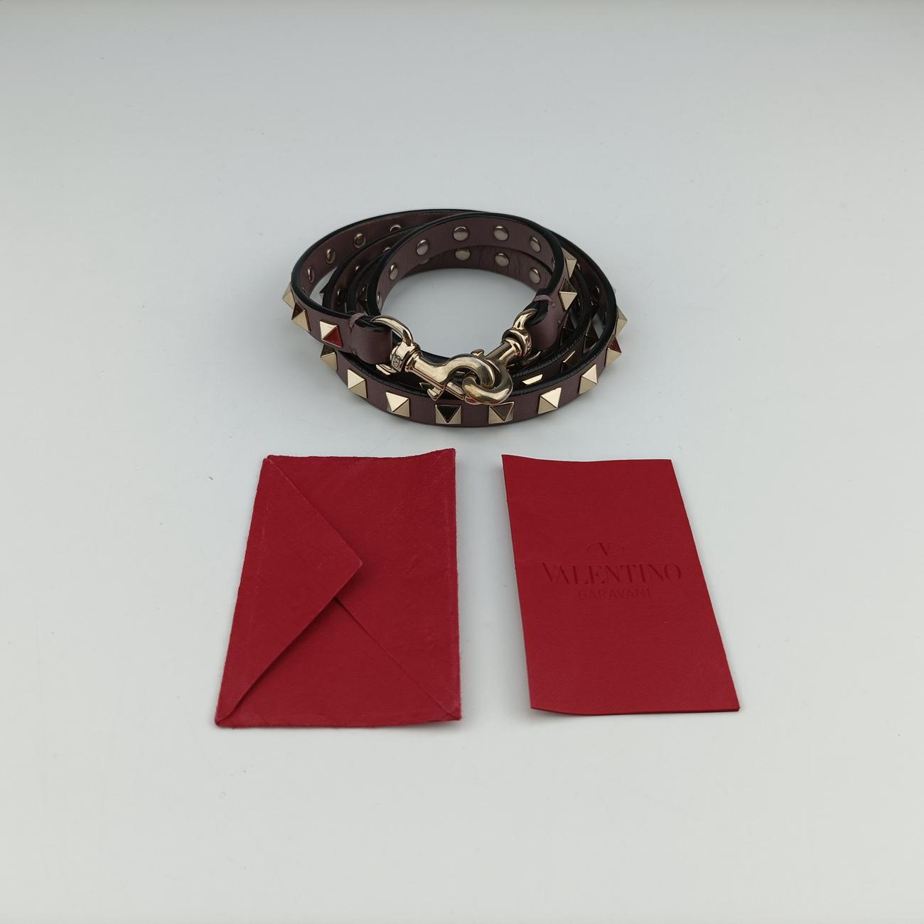 Pre-owned Valentino Rockstud Purple Leather  shoulderbag | stylenewstar