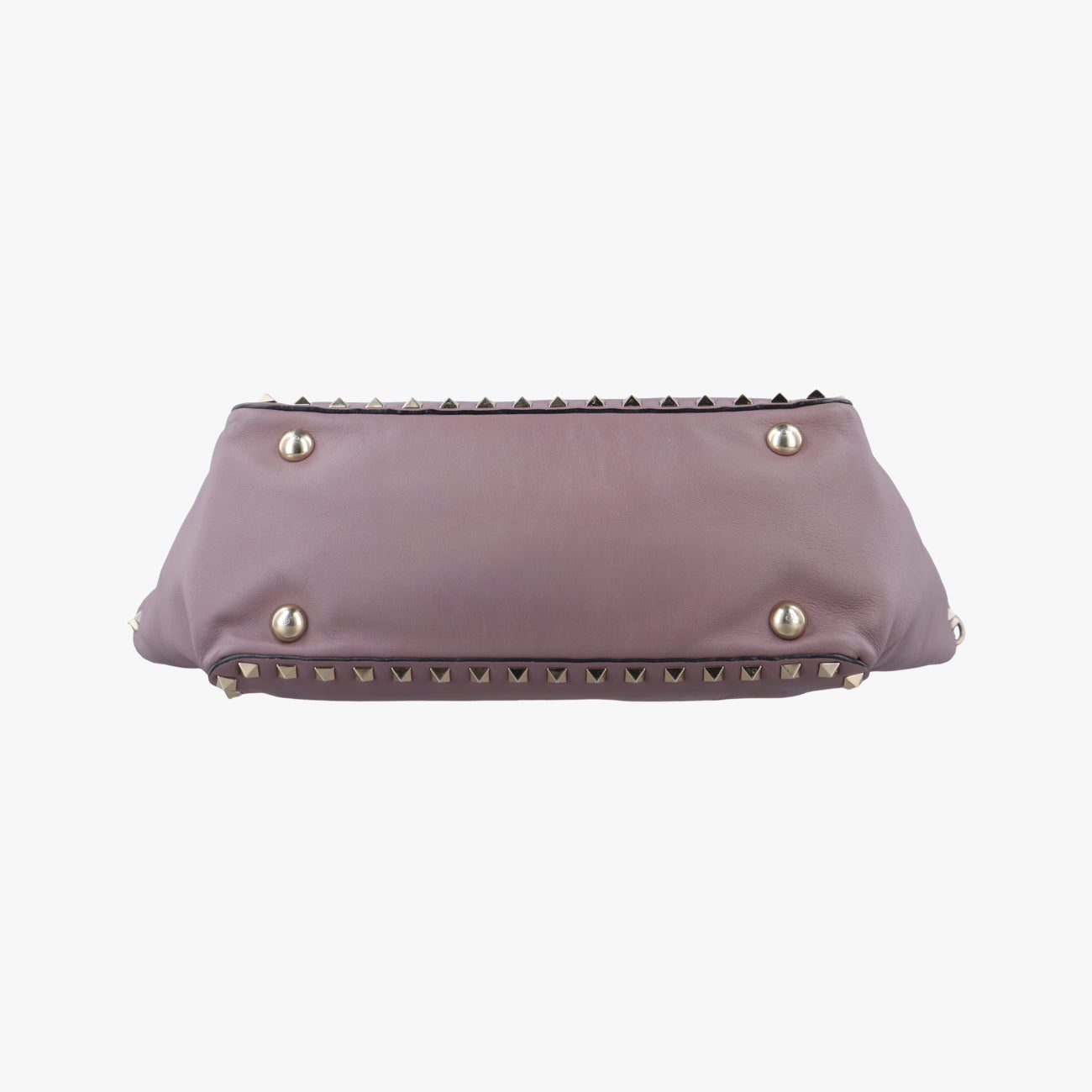 Pre-owned Valentino Rockstud Purple Leather  shoulderbag | stylenewstar