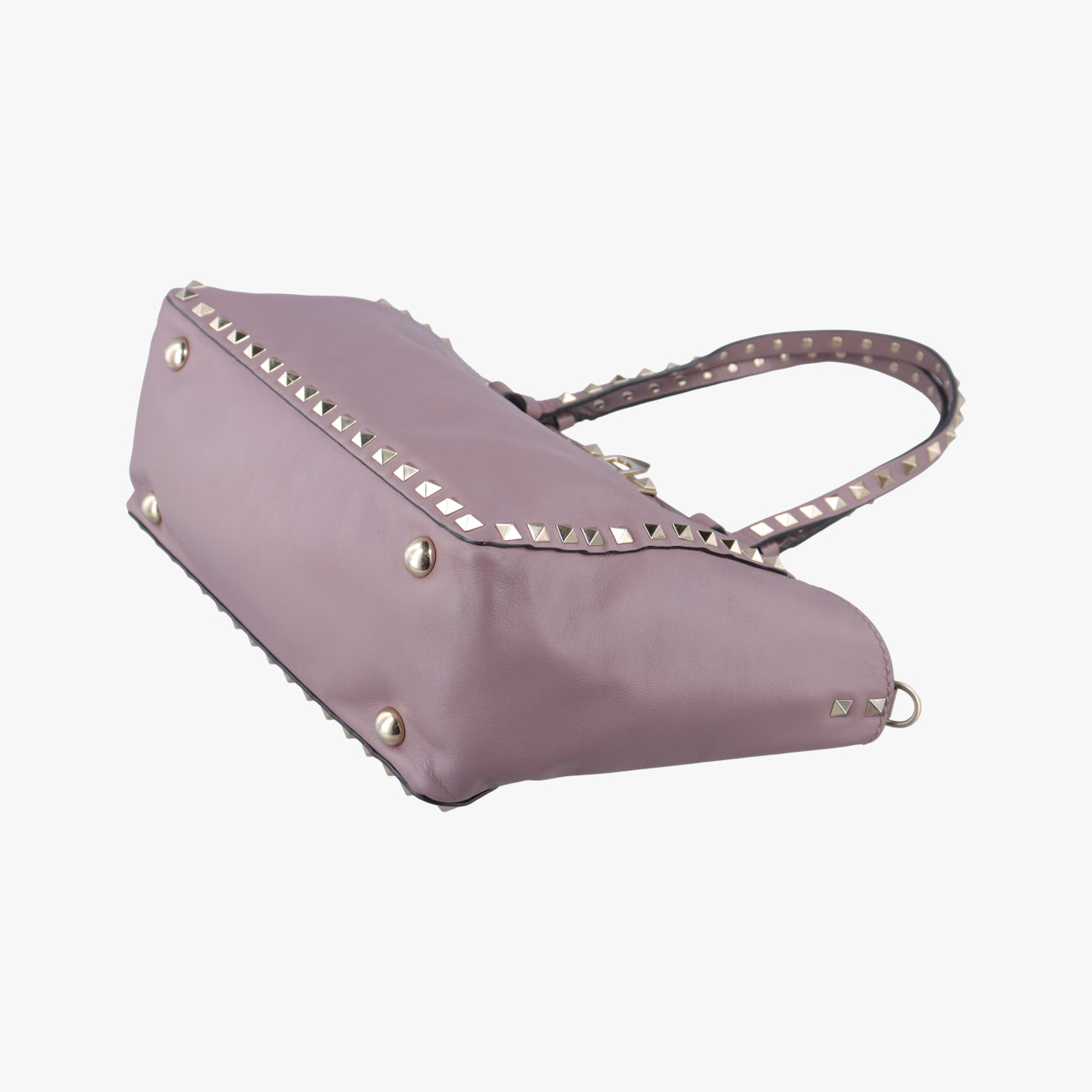 Pre-owned Valentino Rockstud Purple Leather  shoulderbag | stylenewstar