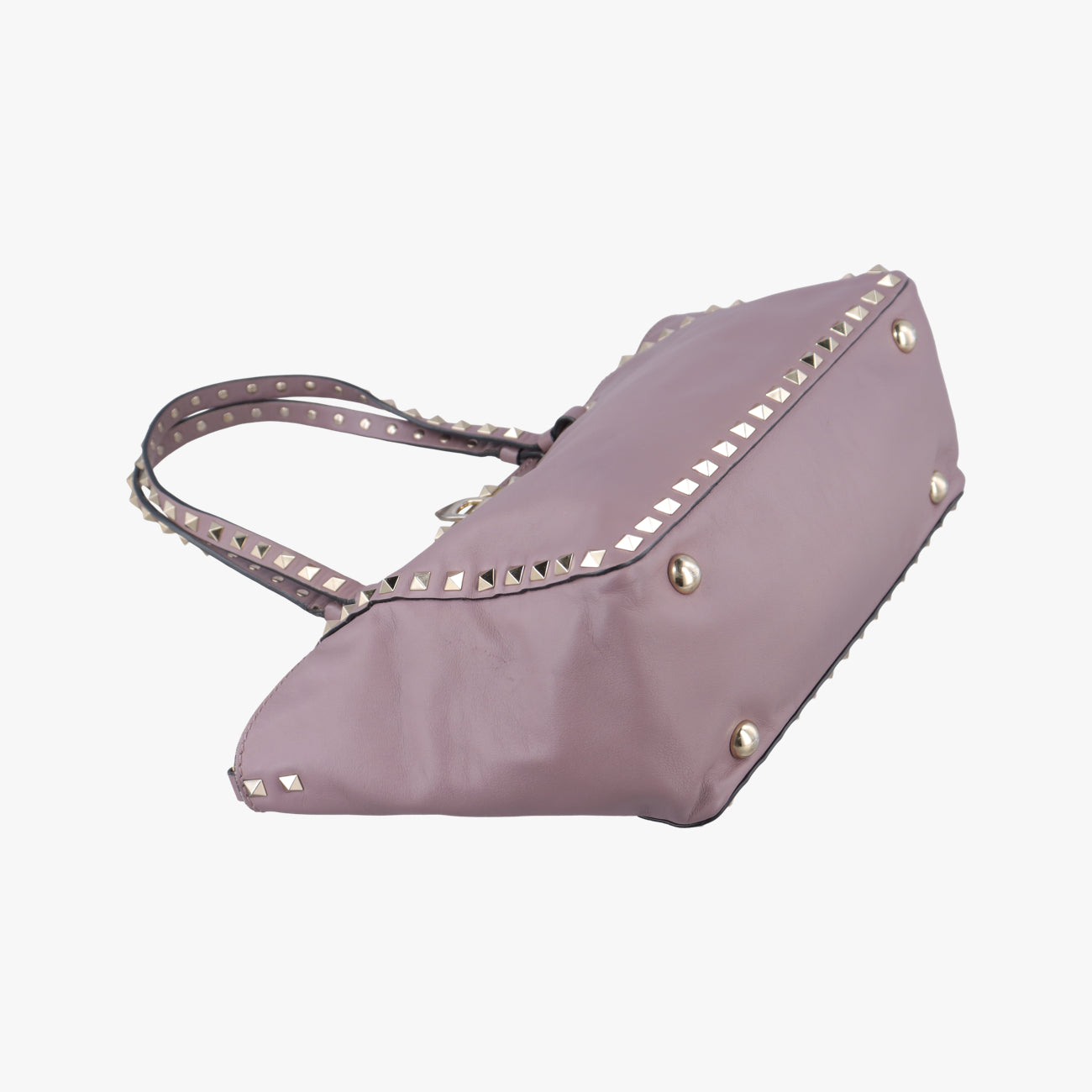 Pre-owned Valentino Rockstud Purple Leather  shoulderbag | stylenewstar