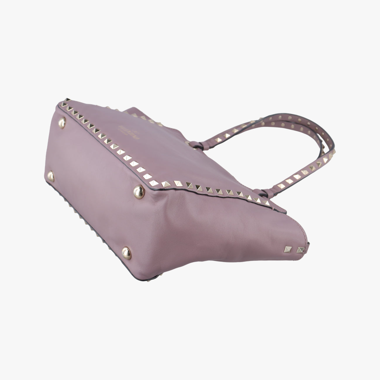 Pre-owned Valentino Rockstud Purple Leather  shoulderbag | stylenewstar
