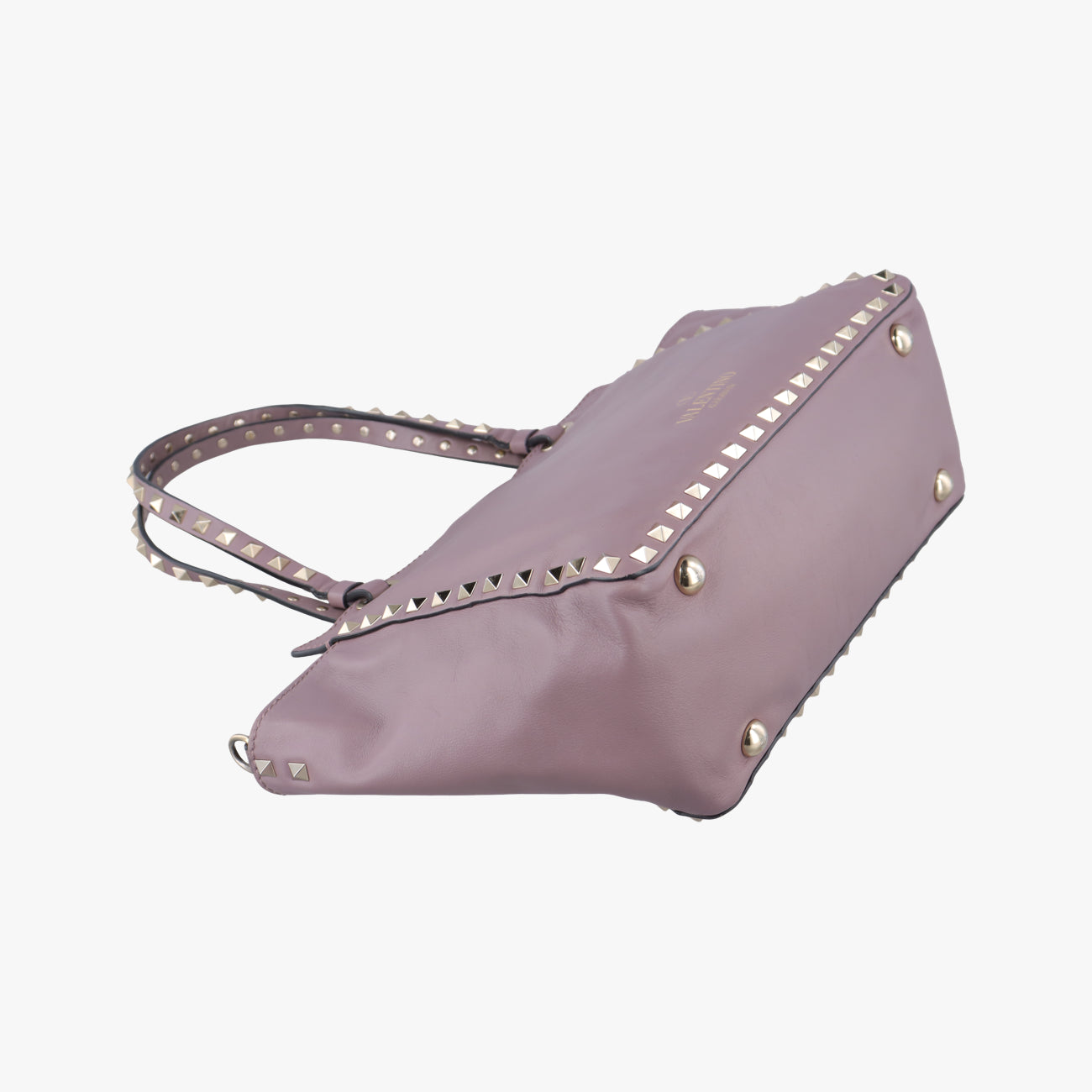 Pre-owned Valentino Rockstud Purple Leather  shoulderbag | stylenewstar