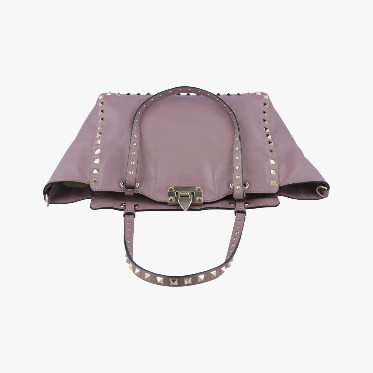 Pre-owned Valentino Rockstud Purple Leather  shoulderbag | stylenewstar