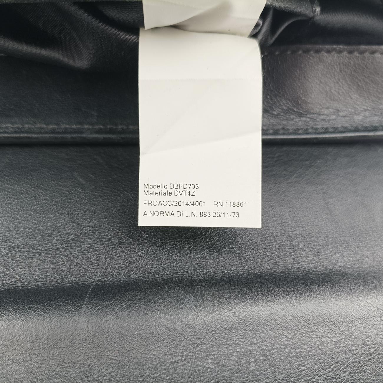 Pre-owned VERSACE SIGNATURE La Medusa Black Leather  shoulderbag | stylenewstar