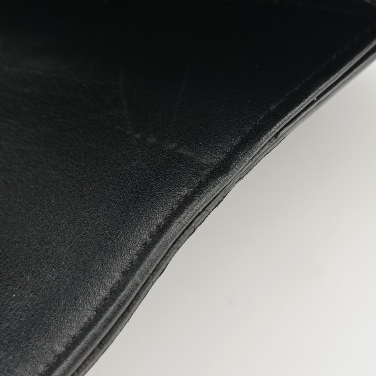 Pre-owned VERSACE SIGNATURE La Medusa Black Leather  shoulderbag | stylenewstar