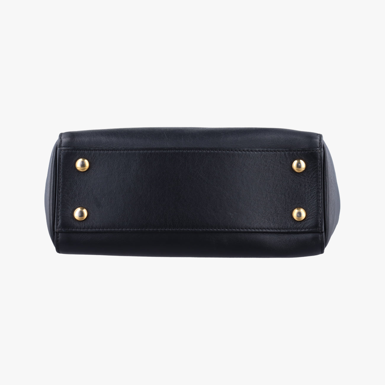 Pre-owned VERSACE SIGNATURE La Medusa Black Leather  shoulderbag | stylenewstar