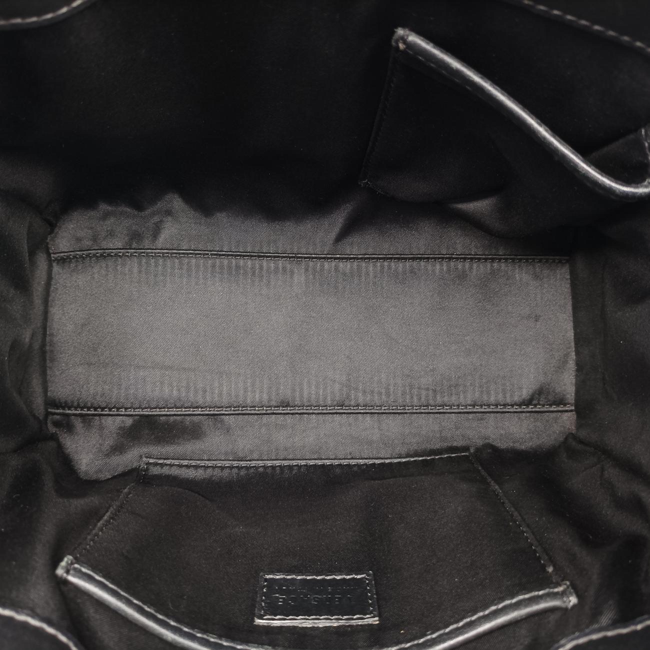 Pre-owned VERSACE SIGNATURE La Medusa Black Leather  shoulderbag | stylenewstar