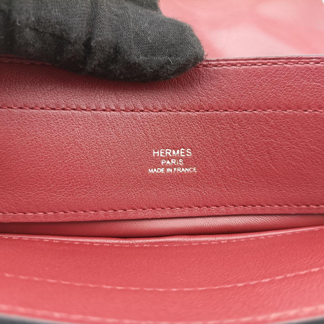 Pre-owned Hermes Sac Aline mini Bordeaux lambskin  shoulderbag | stylenewstar