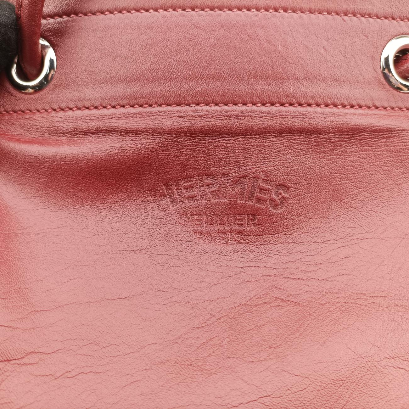 Pre-owned Hermes Sac Aline mini Bordeaux lambskin  shoulderbag | stylenewstar