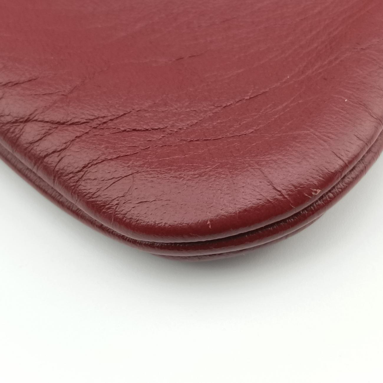 Pre-owned Hermes Sac Aline mini Bordeaux lambskin  shoulderbag | stylenewstar