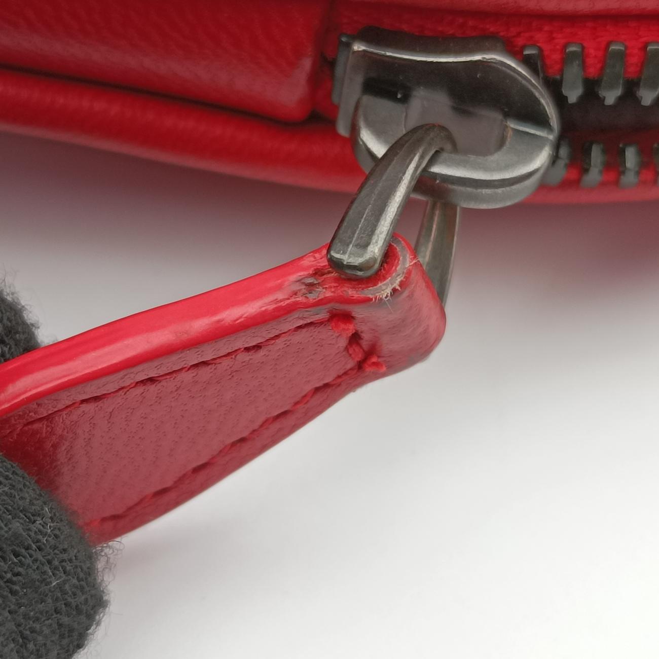 Pre-owned Bottega Veneta NODINI Intrecciato Red lambskin  shoulderbag | stylenewstar