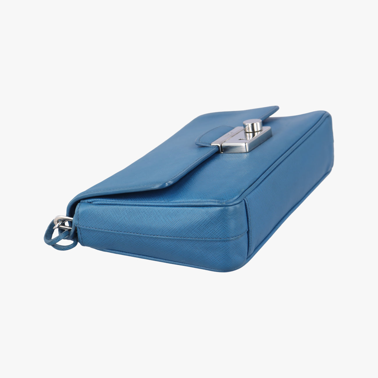 Secondhand Prada Sound Rock Blue Saffiano Leather BT0974 shoulderbag | stylenewstar