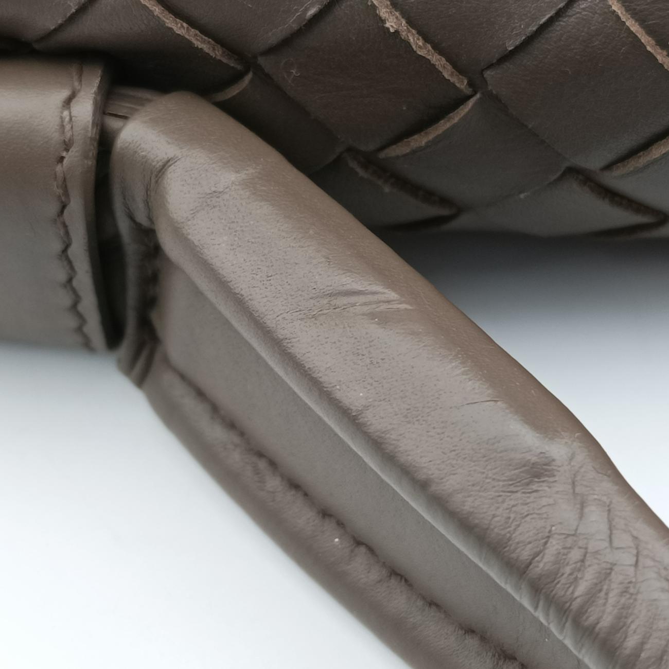 Pre-owned Bottega Veneta Intrecciato Brown lambskin  handbag | stylenewstar