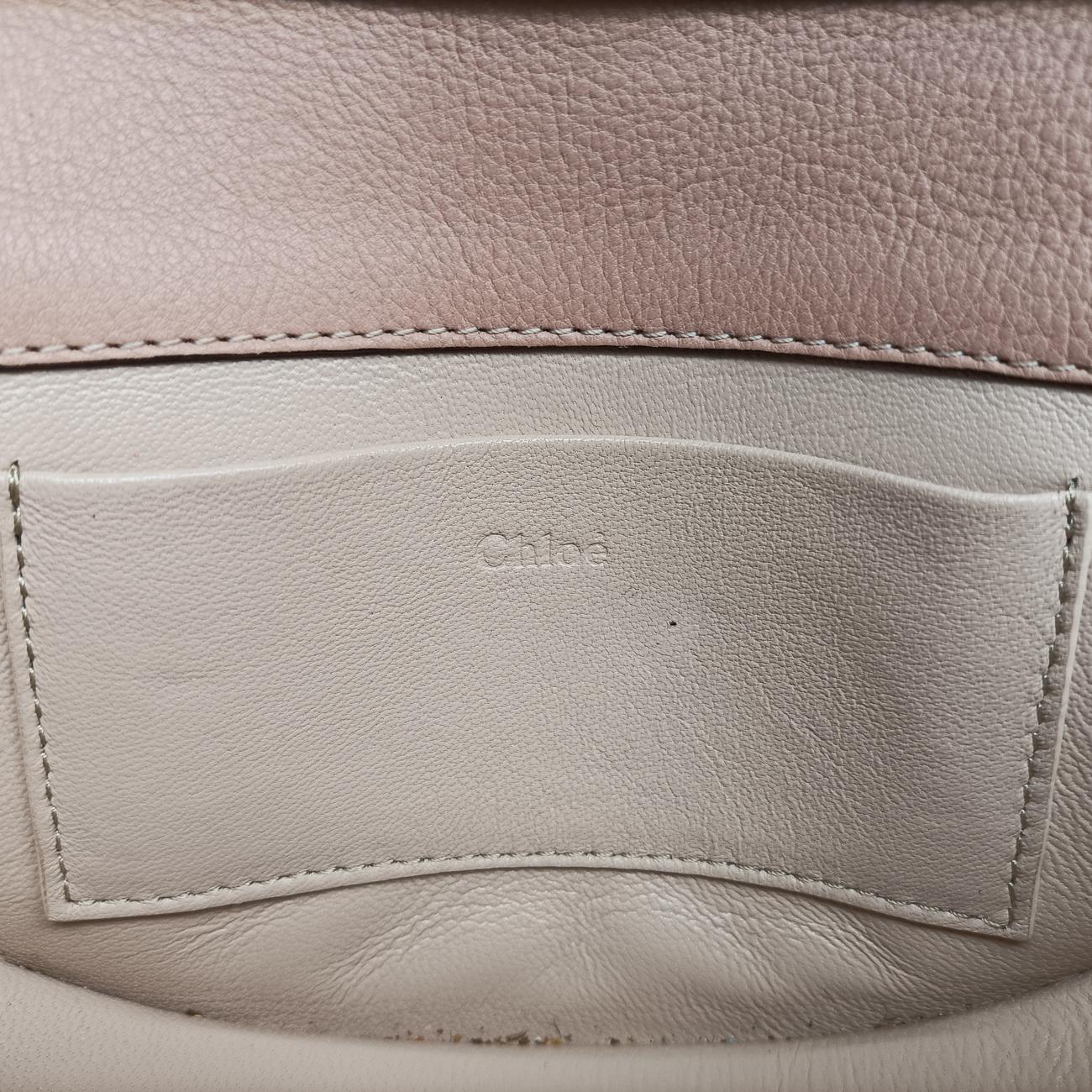 Pre-owned Chloe Nile Minaudiere Pink Leather  shoulderbag | stylenewstar