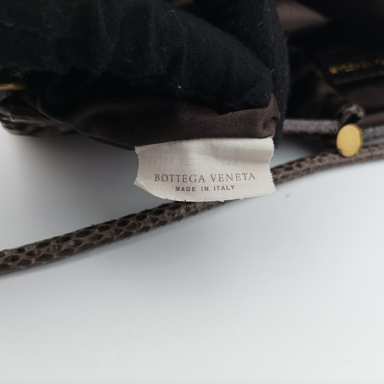 Vintage Bottega Veneta intrecciato Multicolour Snakeskin x Canvas  shoulderbag | stylenewstar