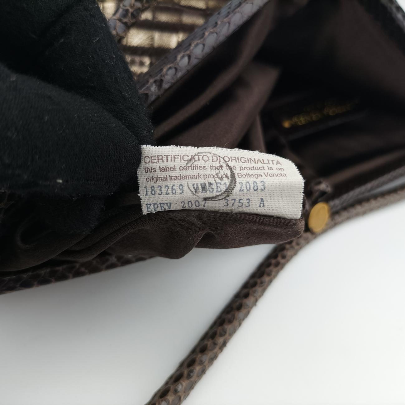 Vintage Bottega Veneta intrecciato Multicolour Snakeskin x Canvas  shoulderbag | stylenewstar