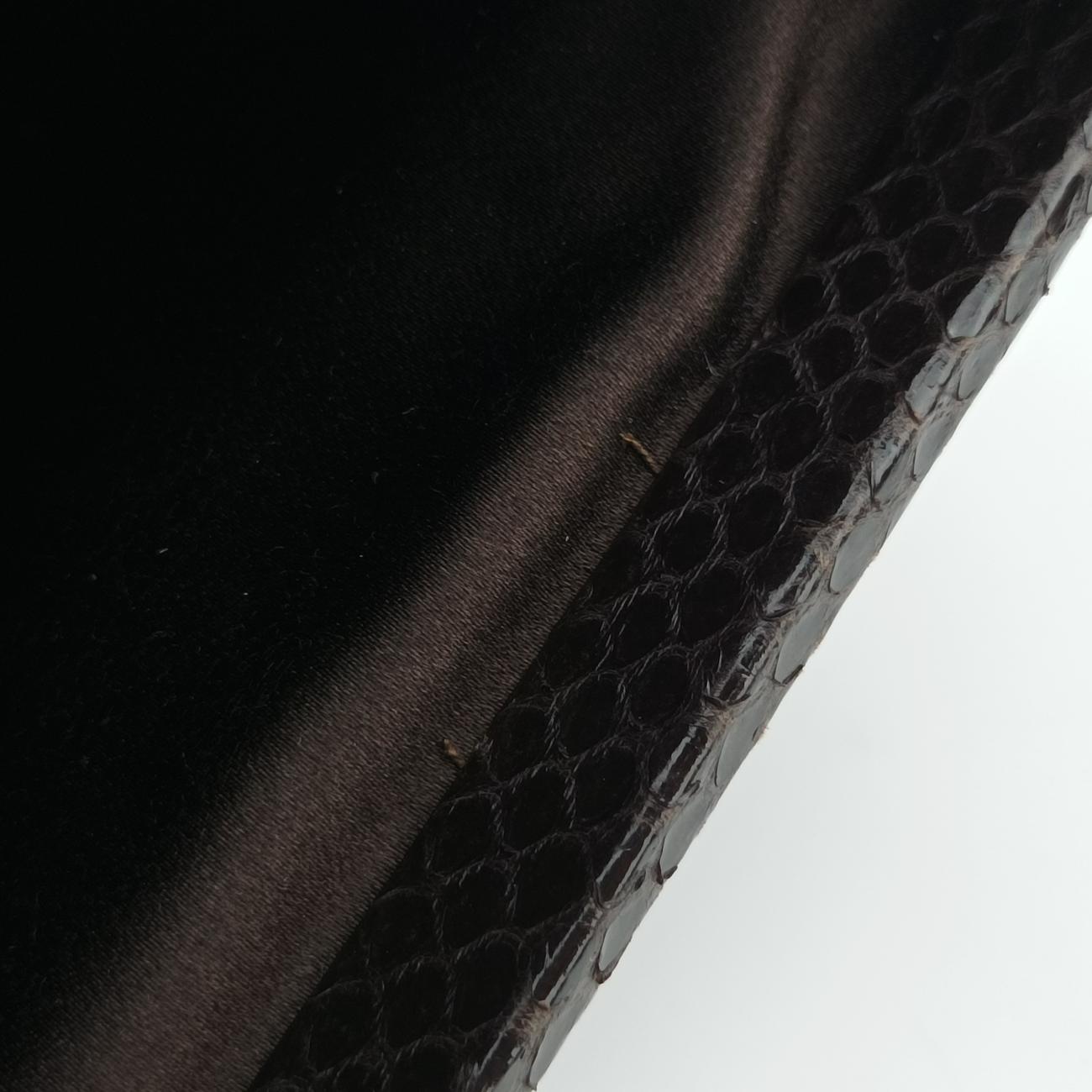 Vintage Bottega Veneta intrecciato Multicolour Snakeskin x Canvas  shoulderbag | stylenewstar