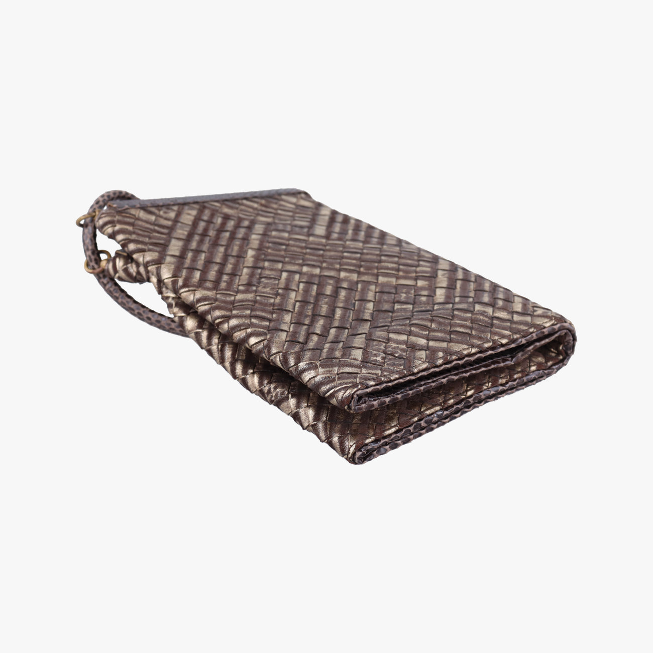 Vintage Bottega Veneta intrecciato Multicolour Snakeskin x Canvas  shoulderbag | stylenewstar