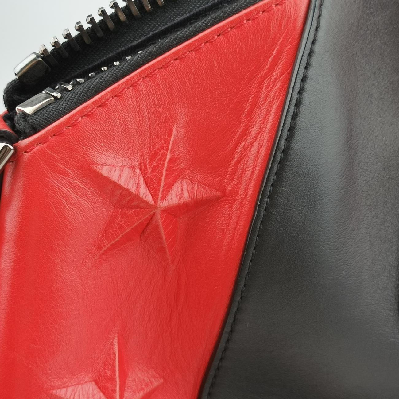 Pre-owned Givenchy Antigona Red×black Leather  shoulderbag | stylenewstar