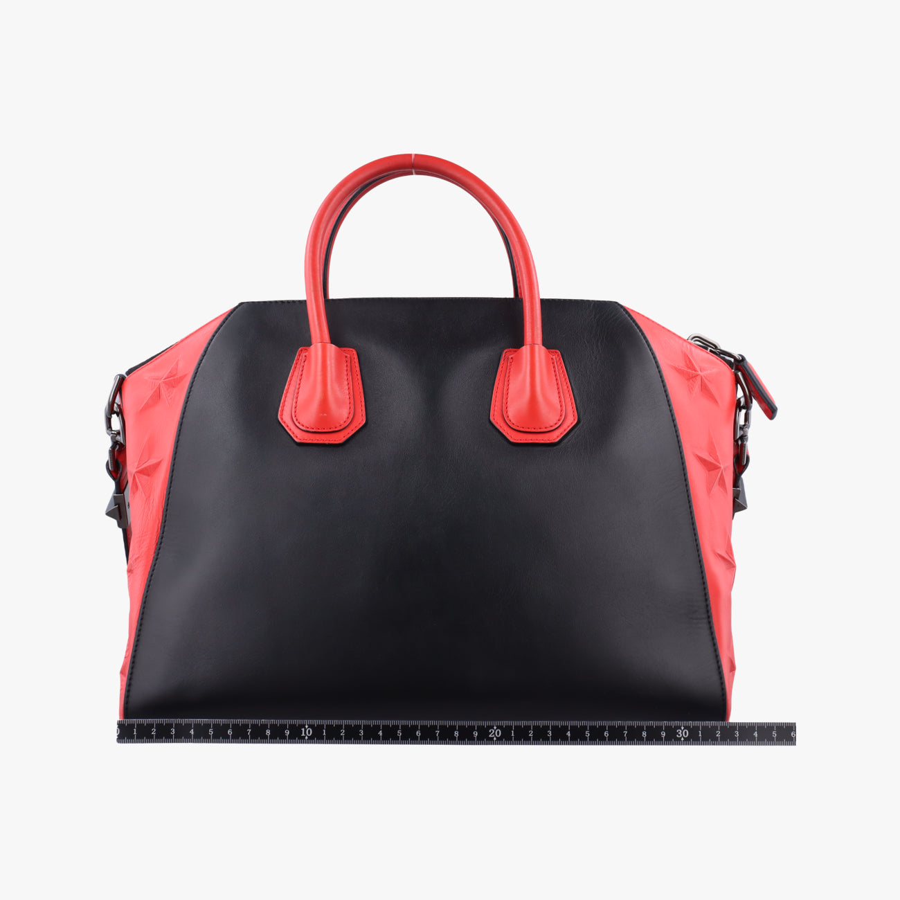Pre-owned Givenchy Antigona Red×black Leather  shoulderbag | stylenewstar