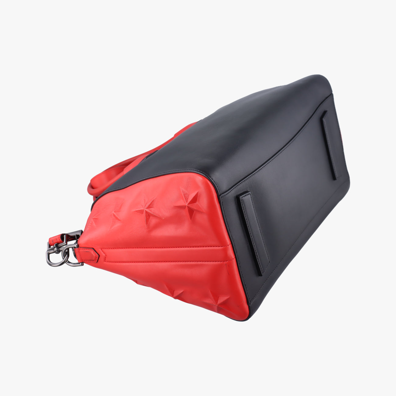 Pre-owned Givenchy Antigona Red×black Leather  shoulderbag | stylenewstar