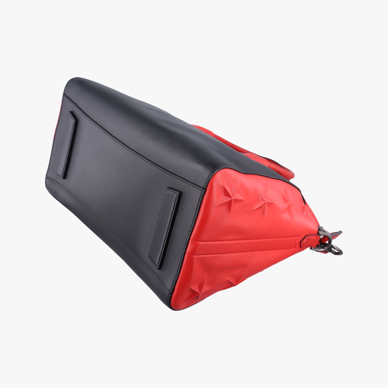 Pre-owned Givenchy Antigona Red×black Leather  shoulderbag | stylenewstar