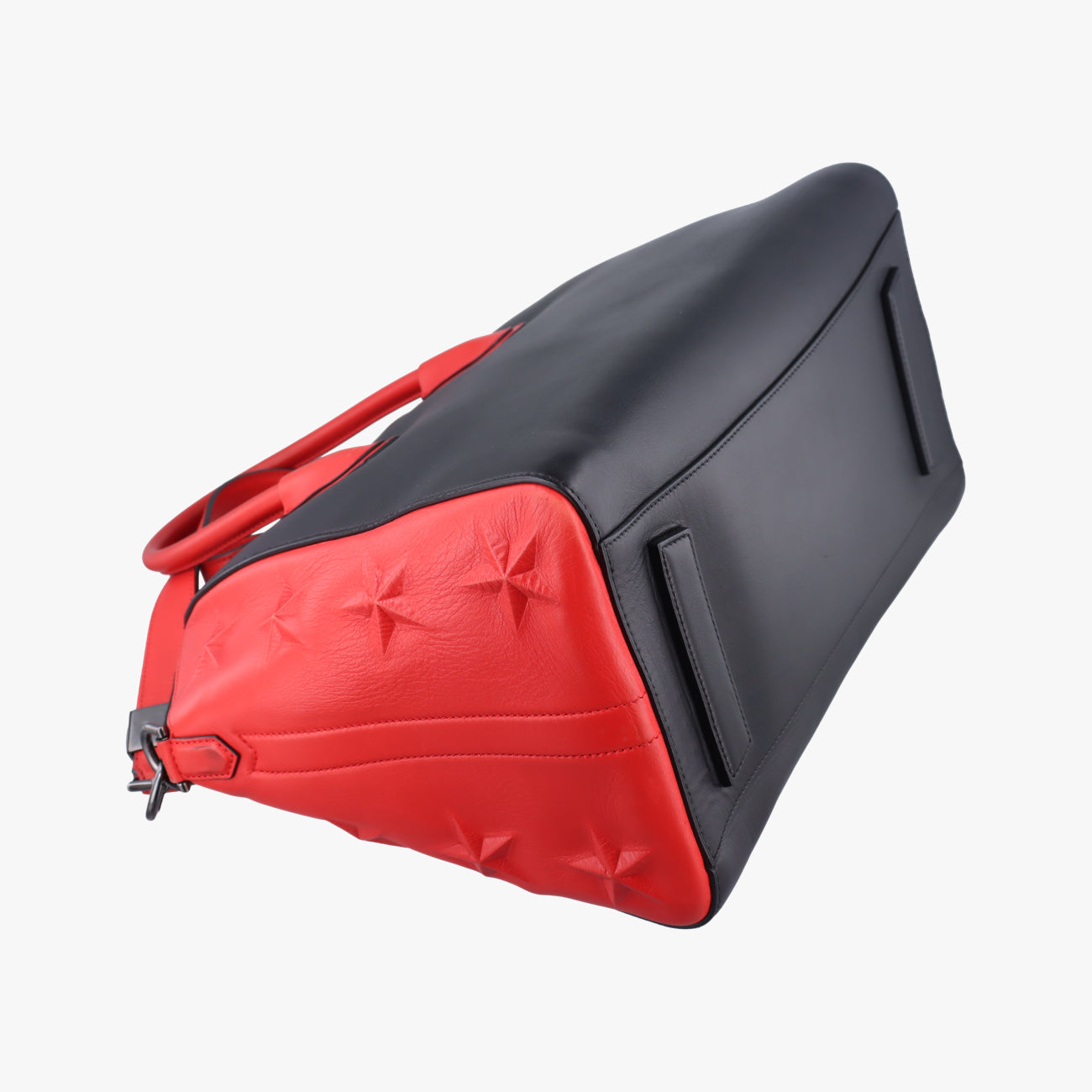 Pre-owned Givenchy Antigona Red×black Leather  shoulderbag | stylenewstar