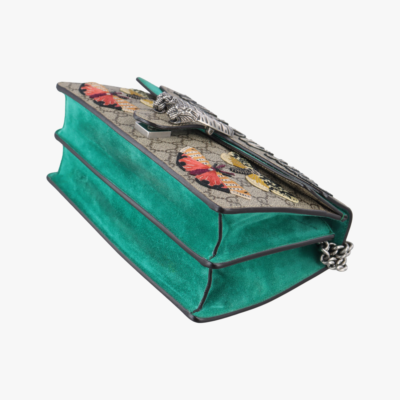 Pre-owned Gucci Dionysus beige×green×Multicolour PVC coated canvas 400249 shoulderbag | stylenewstar