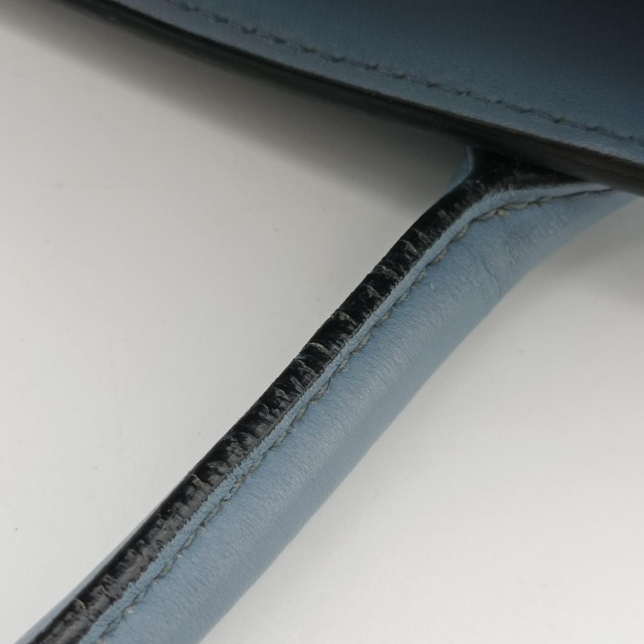 Pre-owned Prada Monochrome Blue SAFFIANO Leather 1BA156 shoulderbag | stylenewstar