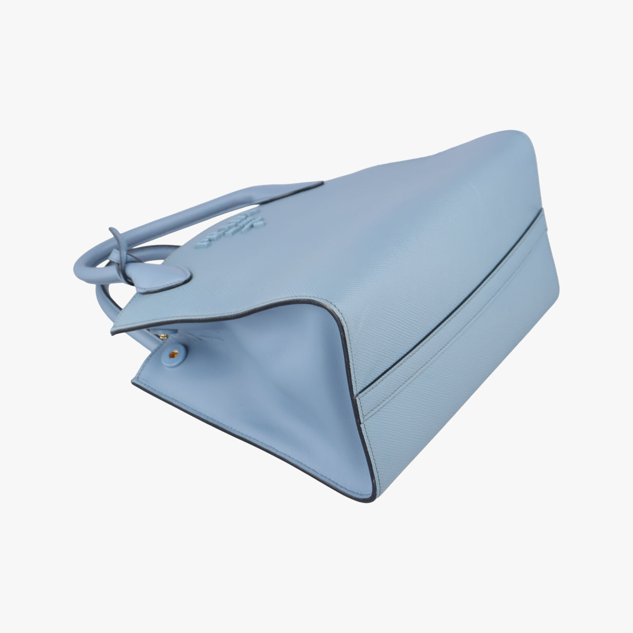 Pre-owned Prada Monochrome Blue SAFFIANO Leather 1BA156 shoulderbag | stylenewstar