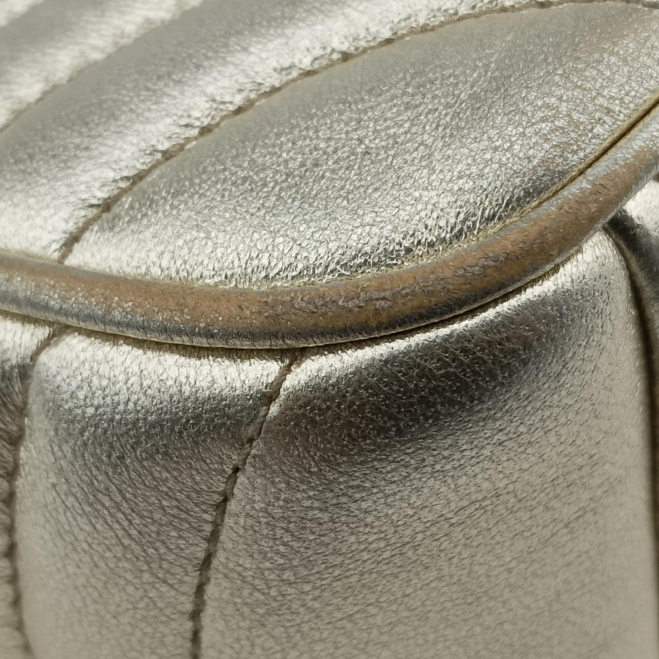 Pre-owned Prada Diagramme Golden Leather 1BH084 shoulderbag | stylenewstar