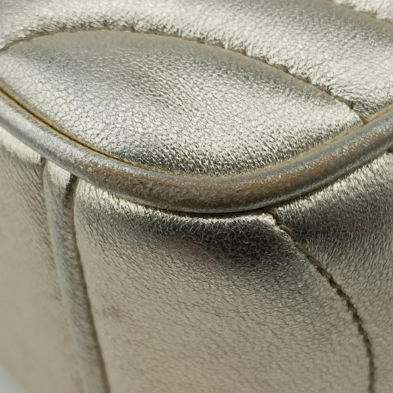 Pre-owned Prada Diagramme Golden Leather 1BH084 shoulderbag | stylenewstar