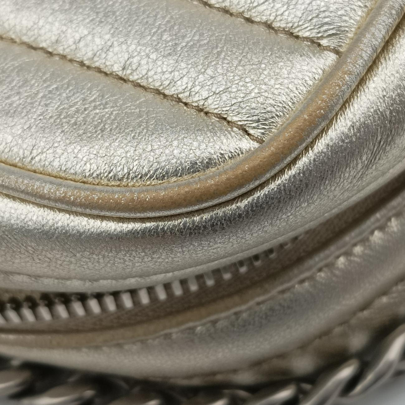 Pre-owned Prada Diagramme Golden Leather 1BH084 shoulderbag | stylenewstar