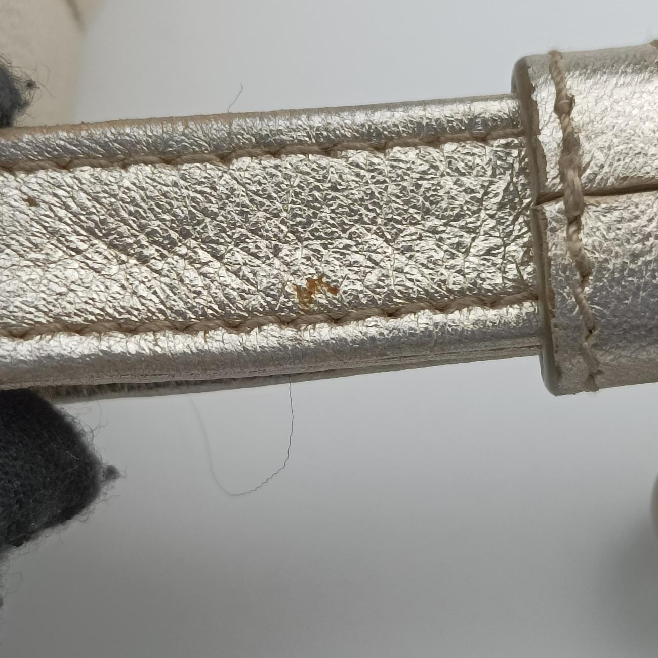 Pre-owned Prada Diagramme Golden Leather 1BH084 shoulderbag | stylenewstar