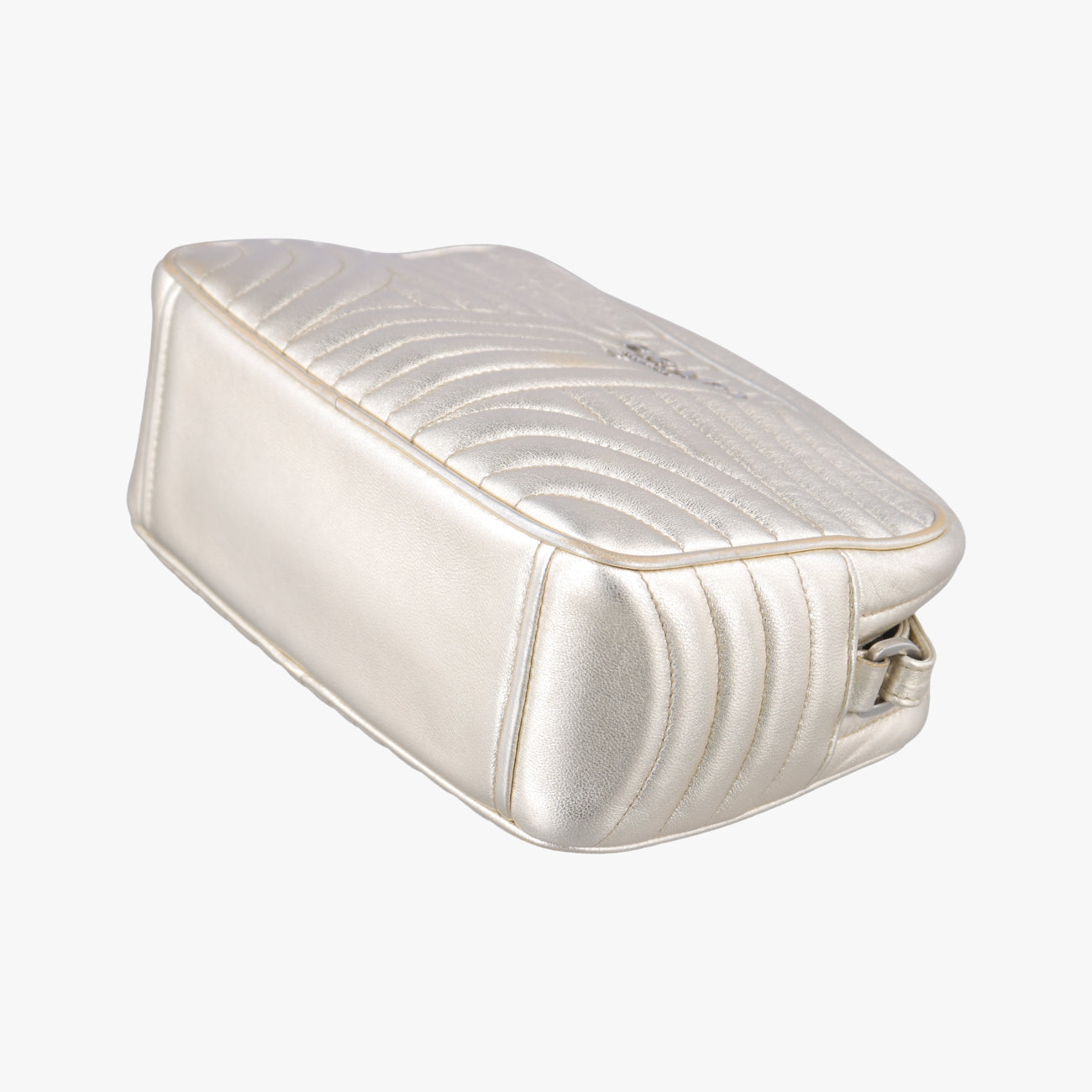 Pre-owned Prada Diagramme Golden Leather 1BH084 shoulderbag | stylenewstar