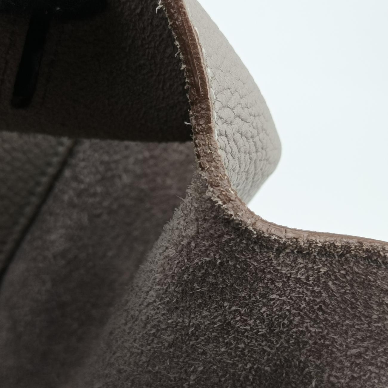 Pre-owned Celine TIE Grey Leather  handbag | stylenewstar