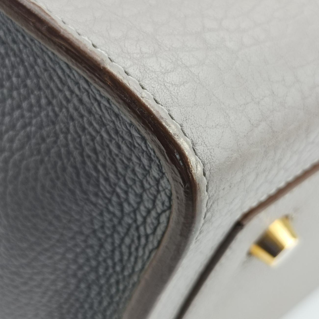 Pre-owned Celine TIE Grey Leather  handbag | stylenewstar