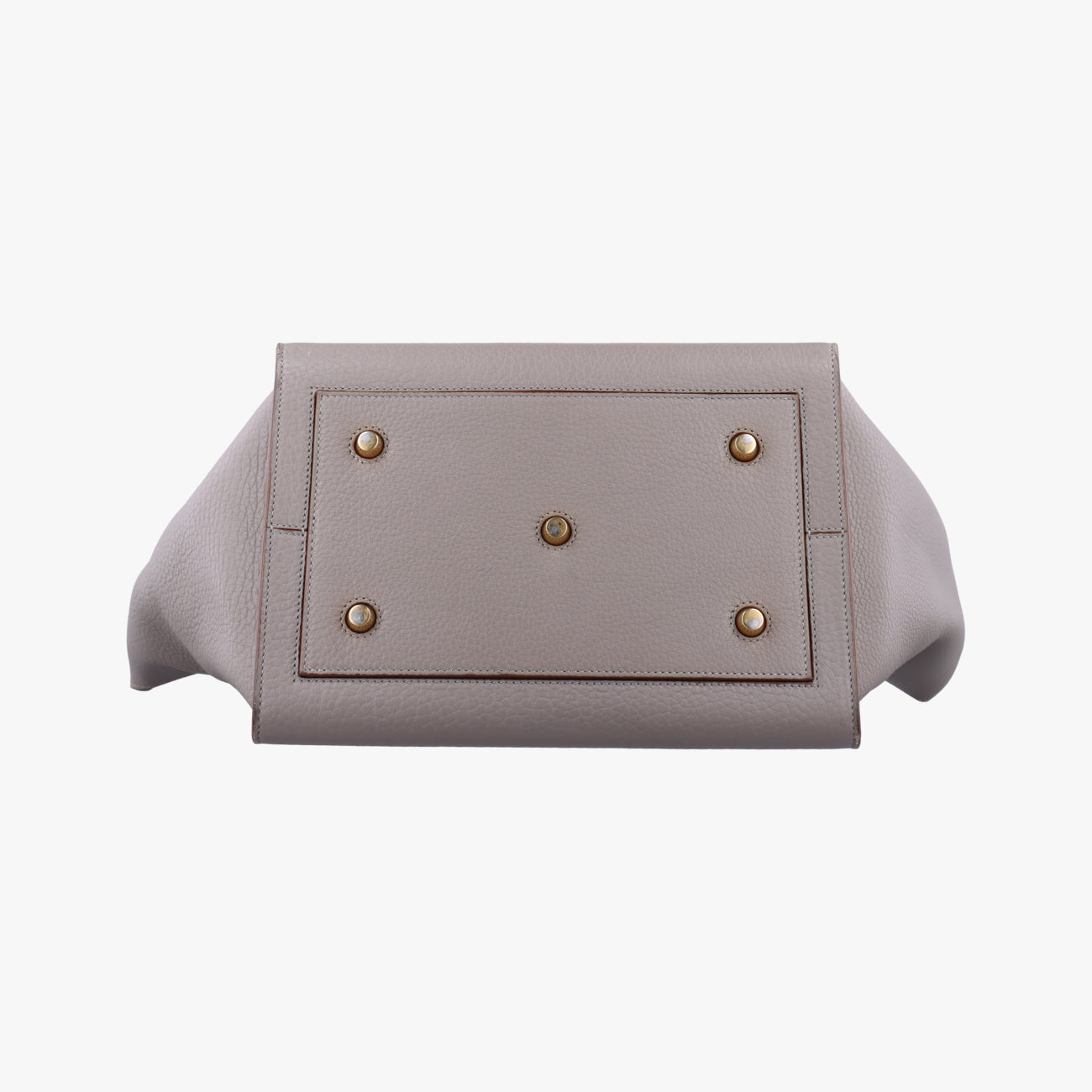 Pre-owned Celine TIE Grey Leather  handbag | stylenewstar