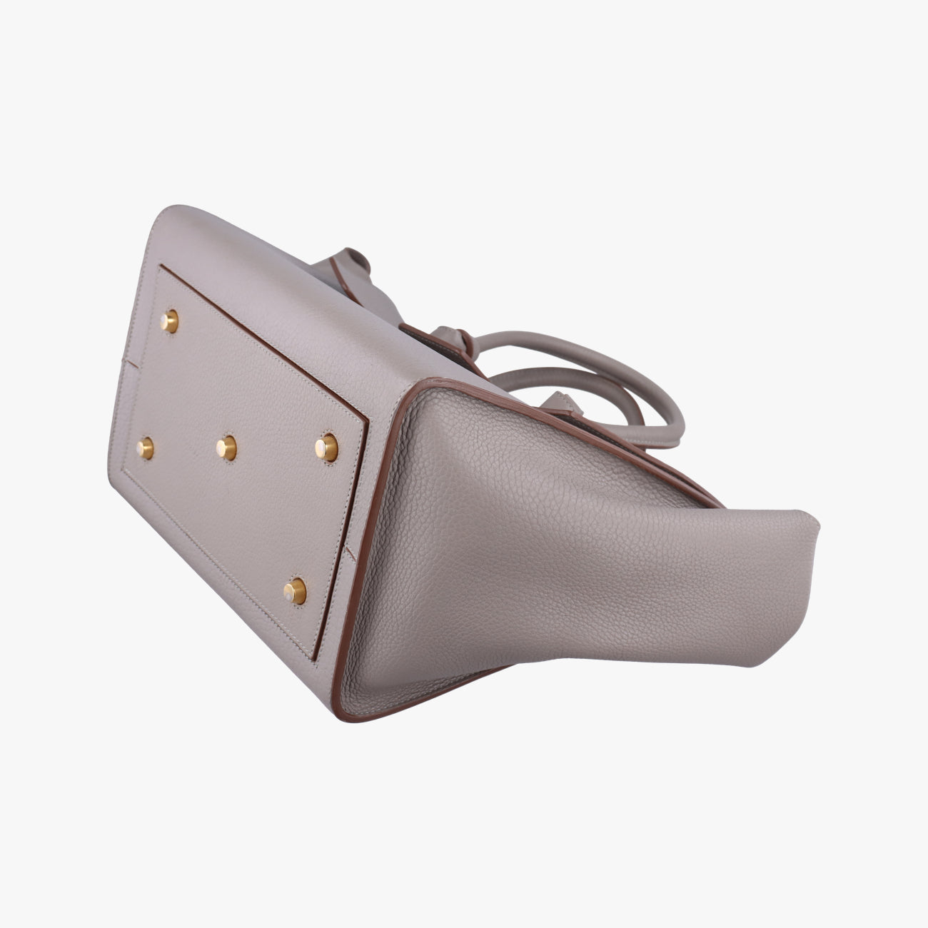 Pre-owned Celine TIE Grey Leather  handbag | stylenewstar